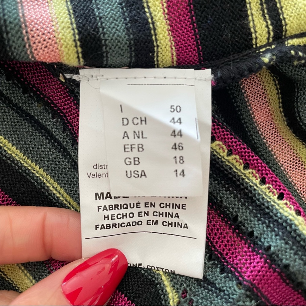 Missoni Multicolor Open-Front Sweater - Picture 8 of 10
